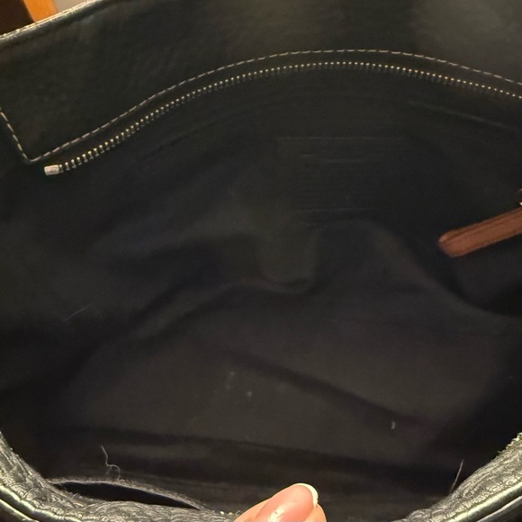 COACH CHELSEA Vintage (F10892) Pebbled Leather Tote Bag Black EUC - Picture 15 of 16